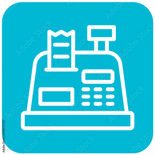 Cashier machine Vector Icon Design Illustration