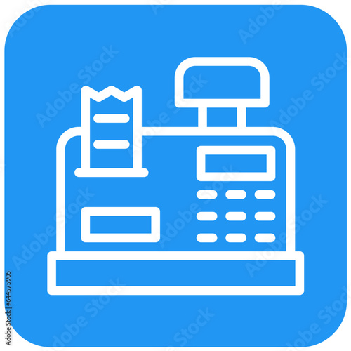 Cashier machine Vector Icon Design Illustration