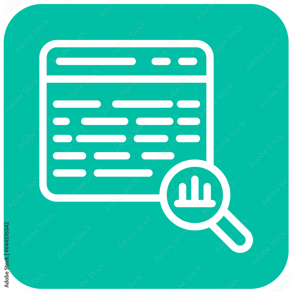 Data analysics Vector Icon Design Illustration Data analysics Vector Icon Design Illustration