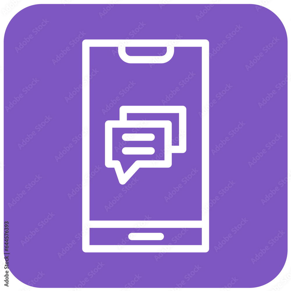 Mobile message Vector Icon Design Illustration Mobile message Vector Icon Design Illustration