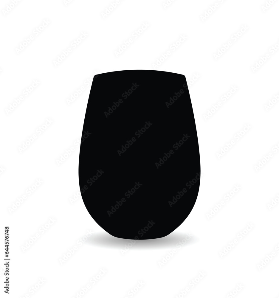 Luxurious glass water cup silhouette, glassware Juice limonade Cup. Luxurious glass water cup silhouette, glassware Juice limonade Cup.