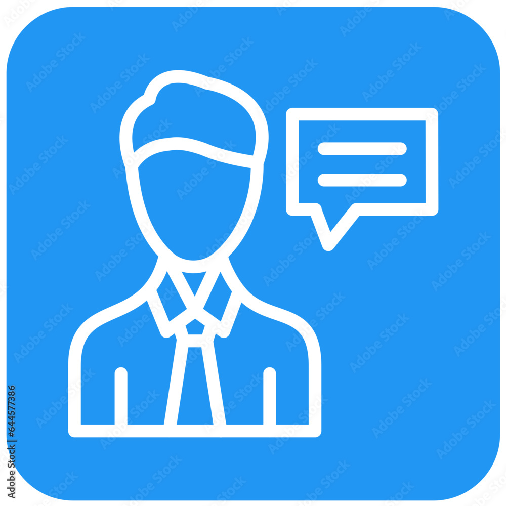 Advisor Vector Icon Design Illustration Advisor Vector Icon Design Illustration