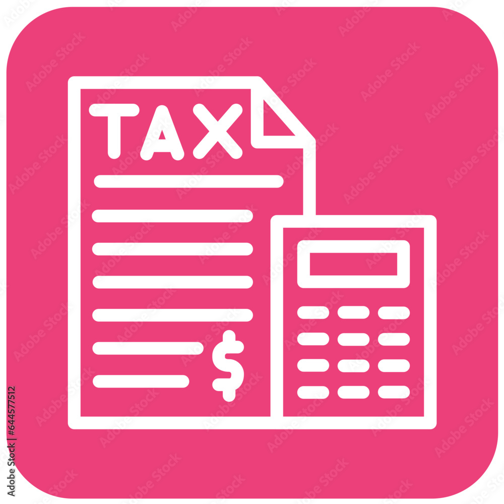 Tax Vector Icon Design Illustration Tax Vector Icon Design Illustration