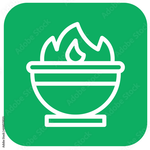Cauldron Vector Icon Design Illustration