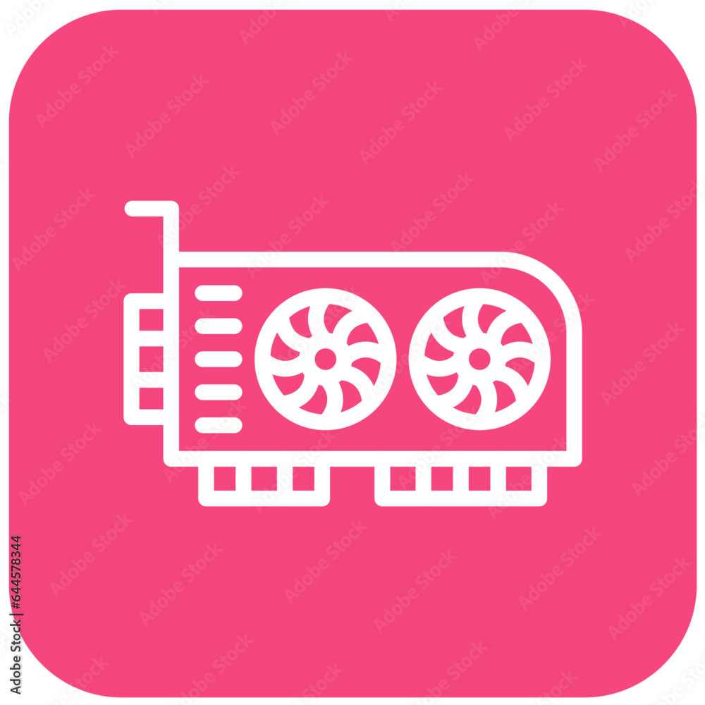 Graphic card Vector Icon Design Illustration Graphic card Vector Icon Design Illustration