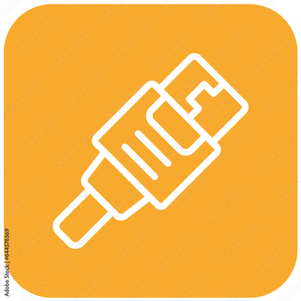 Usb cable Vector Icon Design Illustration Usb cable Vector Icon Design Illustration