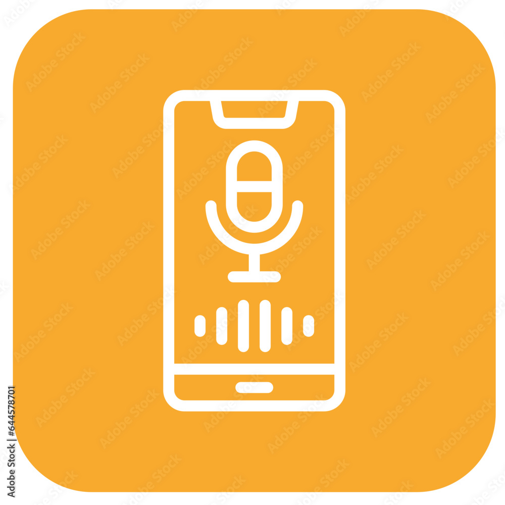 Voice Assistant Vector Icon Design Illustration