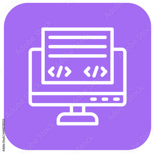 Front End Vector Icon Design Illustration