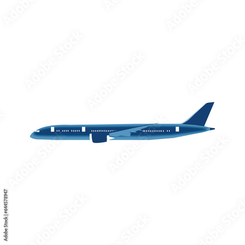 airplane vector on white background