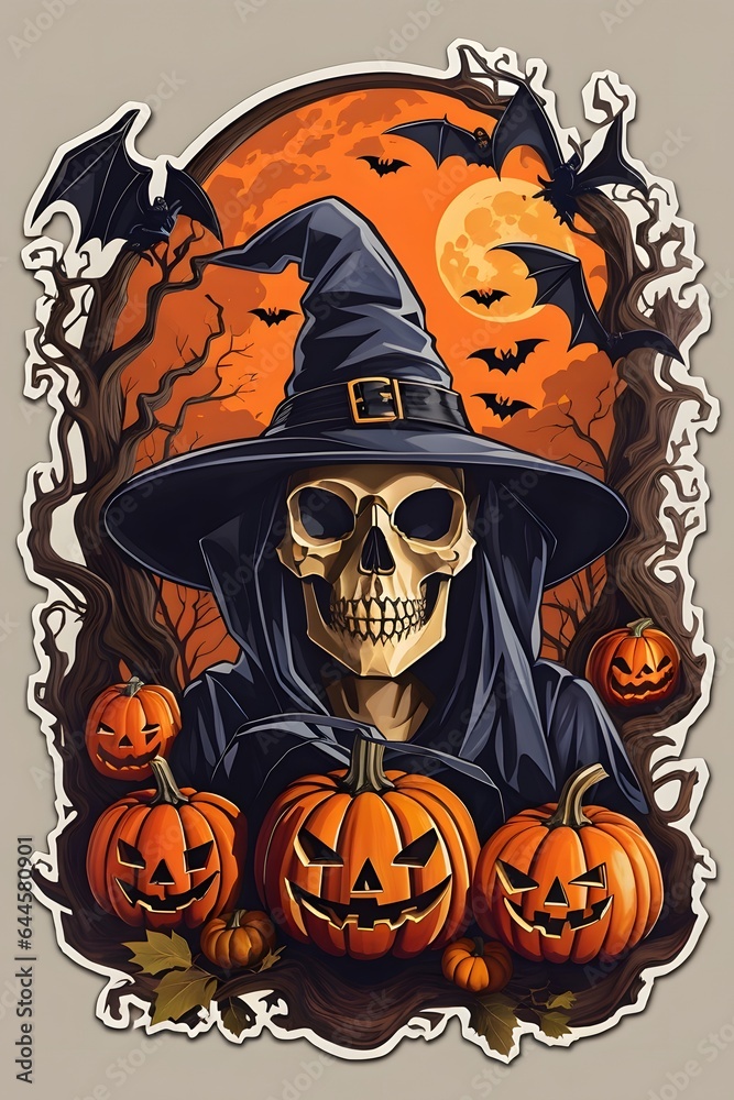 Halloween Pumpkin Tshirt Logo Design Spooky Pumpkin Sticker Design For Halloween Pumpkin Halloween Graphic Design For Tshirts AI Generative Halloween Pumpkin Tshirt Logo Design Spooky Pumpkin Sticker Design For Halloween Pumpkin Halloween Graphic Design For Tshirts AI Generative