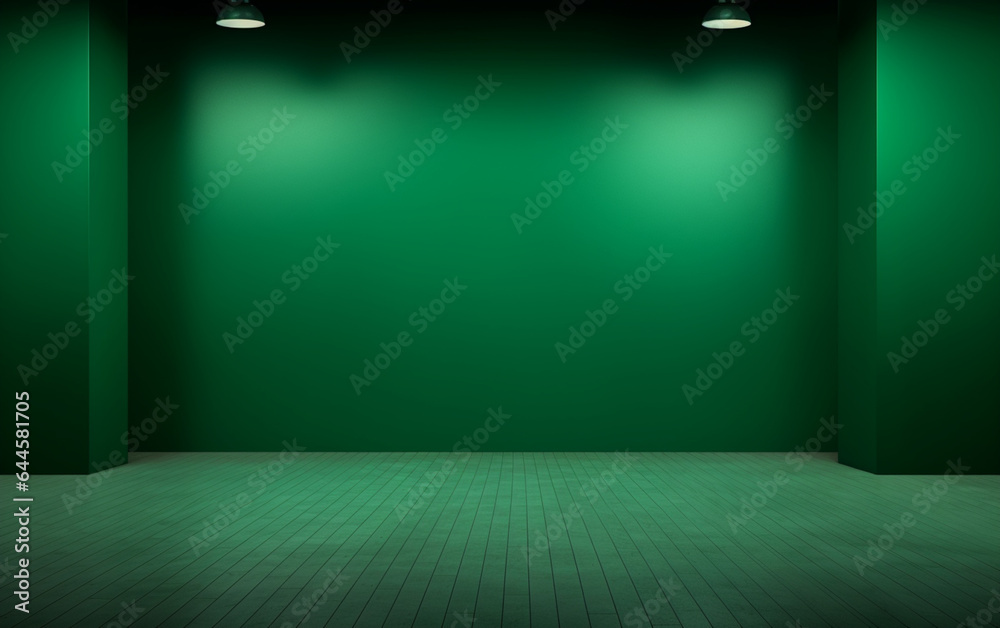 Green Screen Empty Studio Background Green Screen Empty Studio Background