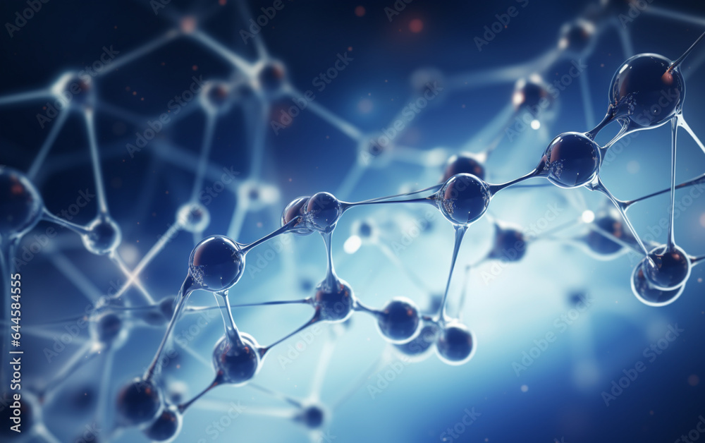 Science background with molecule or atom, abstract structure for science or medical Science background with molecule or atom, abstract structure for science or medical