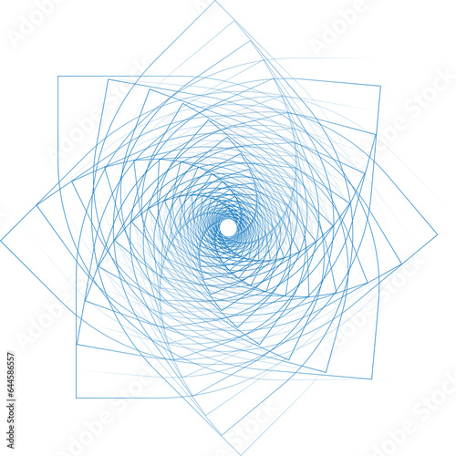 Wave swirl digital abstract shape element PNG transparent background colorful