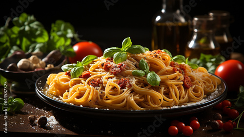 pasta and tomato sauce