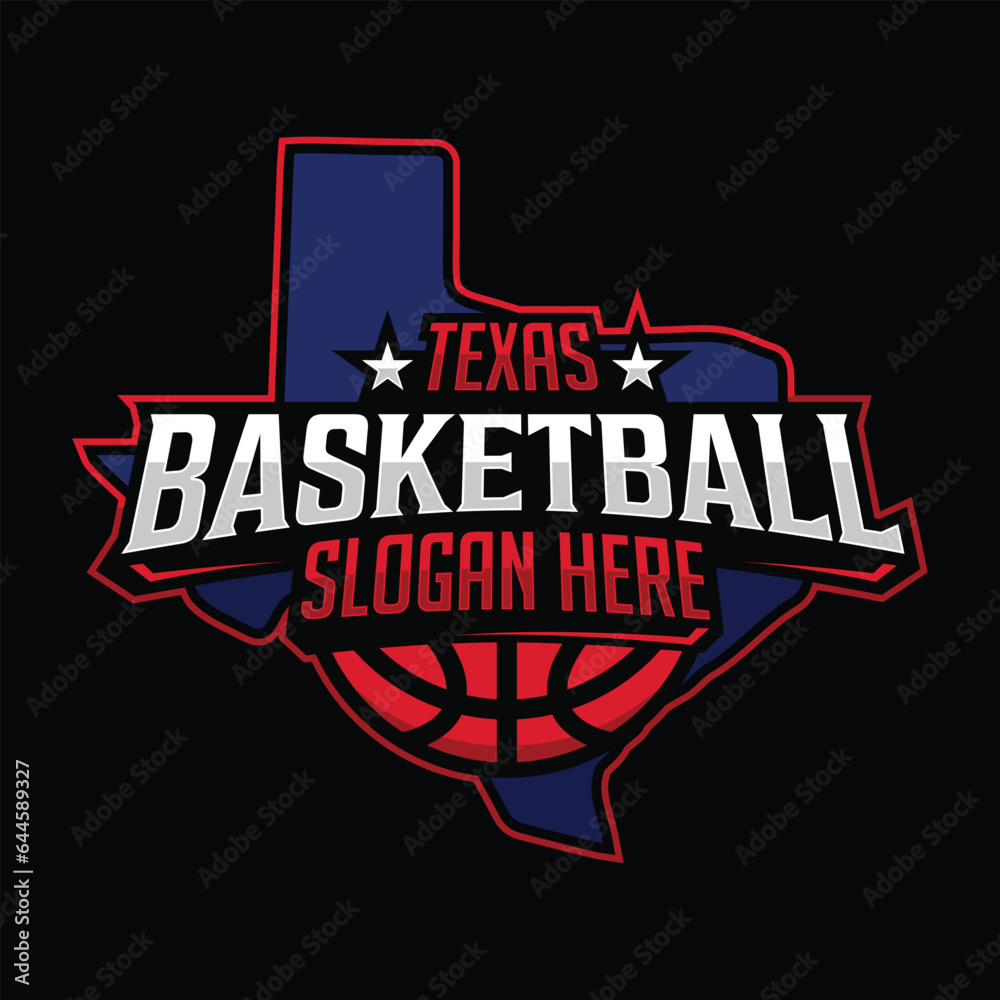 Texas Basketball team logo emblem in modern style Texas Basketball team logo emblem in modern style