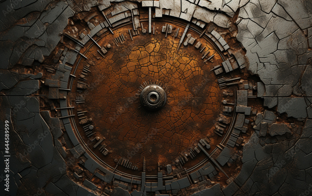 Fototapeta premium Abstract metal background art