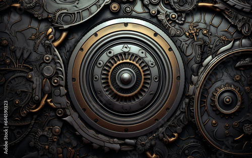 Abstract metal background art