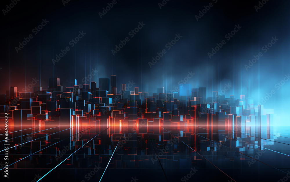 Obraz premium Abstract technology background Business & development direction