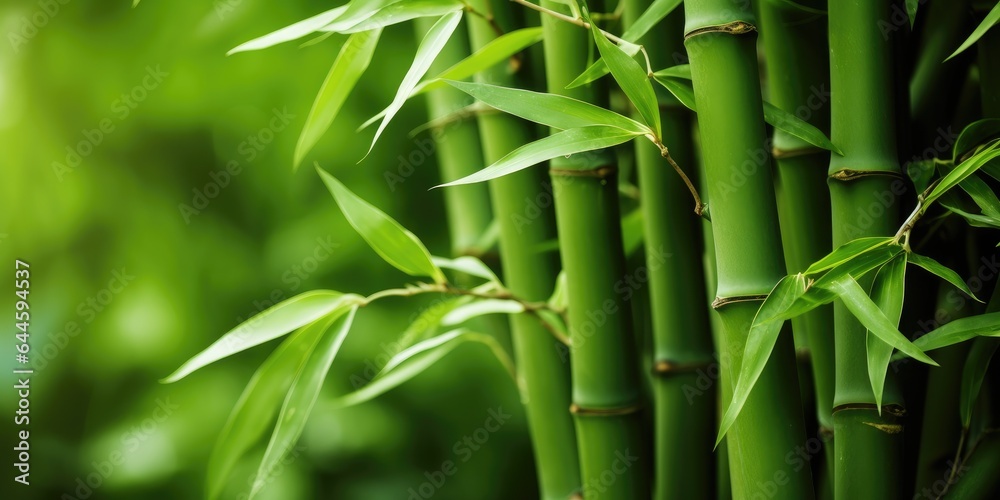 Bamboo plant background. Generative AI Bamboo plant background. Generative AI