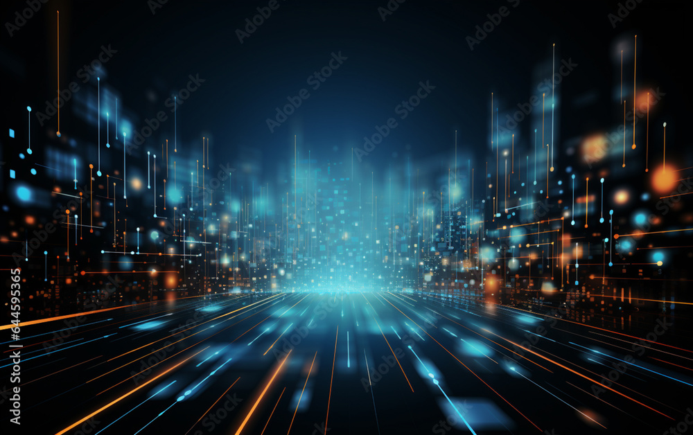 Fototapeta premium Abstract technology background Business & development direction