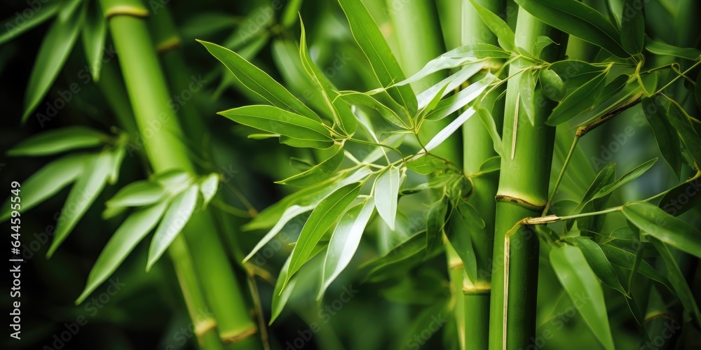 Bamboo plant background. Generative AI Bamboo plant background. Generative AI