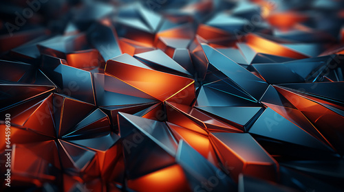 Abstract 3d geometric shapes, Modern background design © ksu_ok