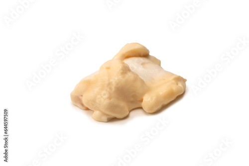 White sauce splashes isolated on white background.