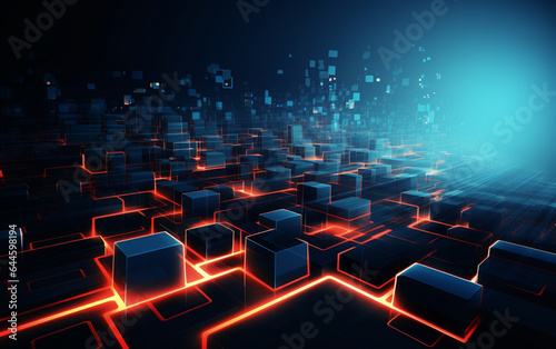 Abstract technology background Business & development direction