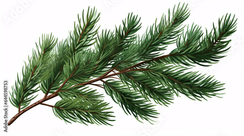 Festive Fir: Realistic Christmas Tree Illustration for Joyful Holiday Celebrations