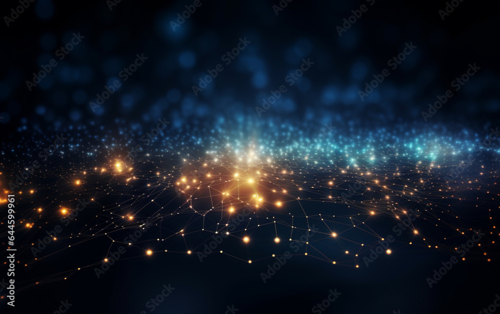 Obraz premium abstract technology Background, abstract technology particle