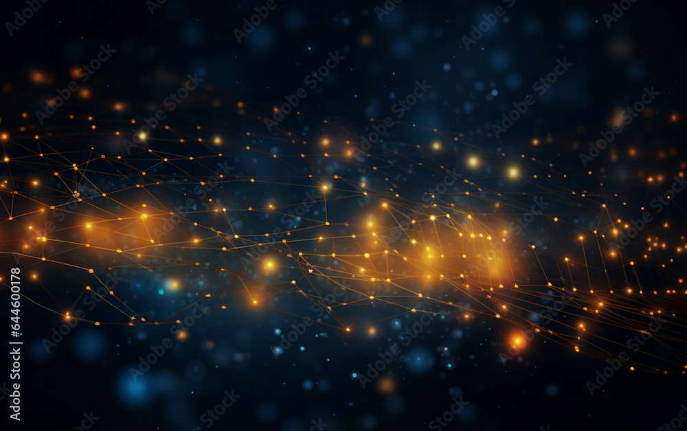 Obraz premium abstract technology Background, abstract technology particle