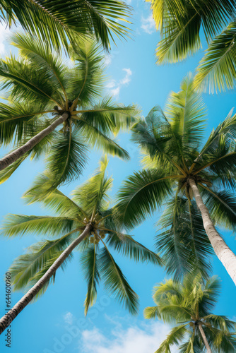 Palms against Blue Sky © John Boss