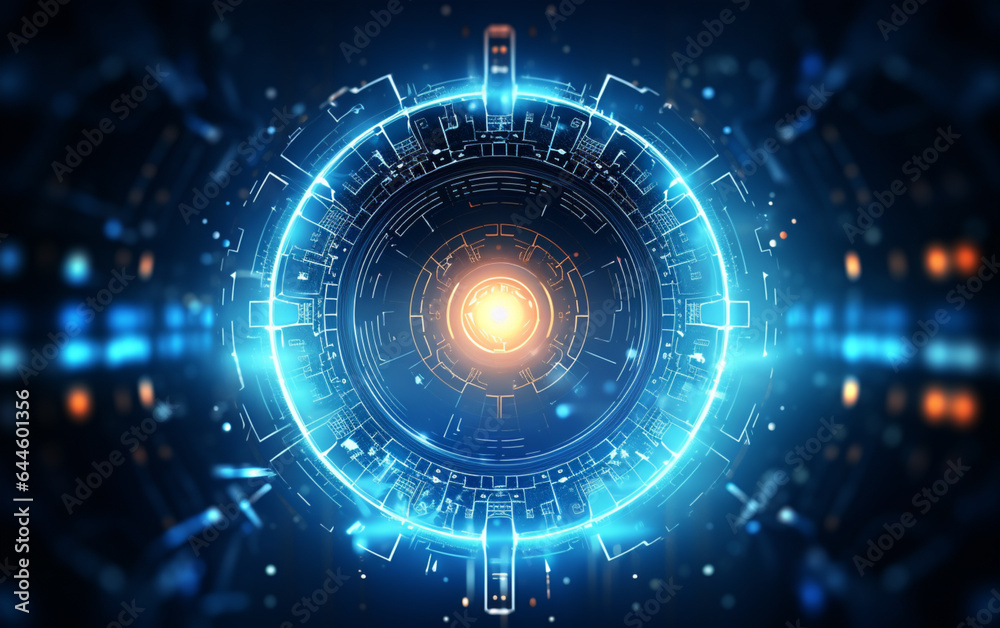 Obraz premium abstract technology Background, abstract technology particle