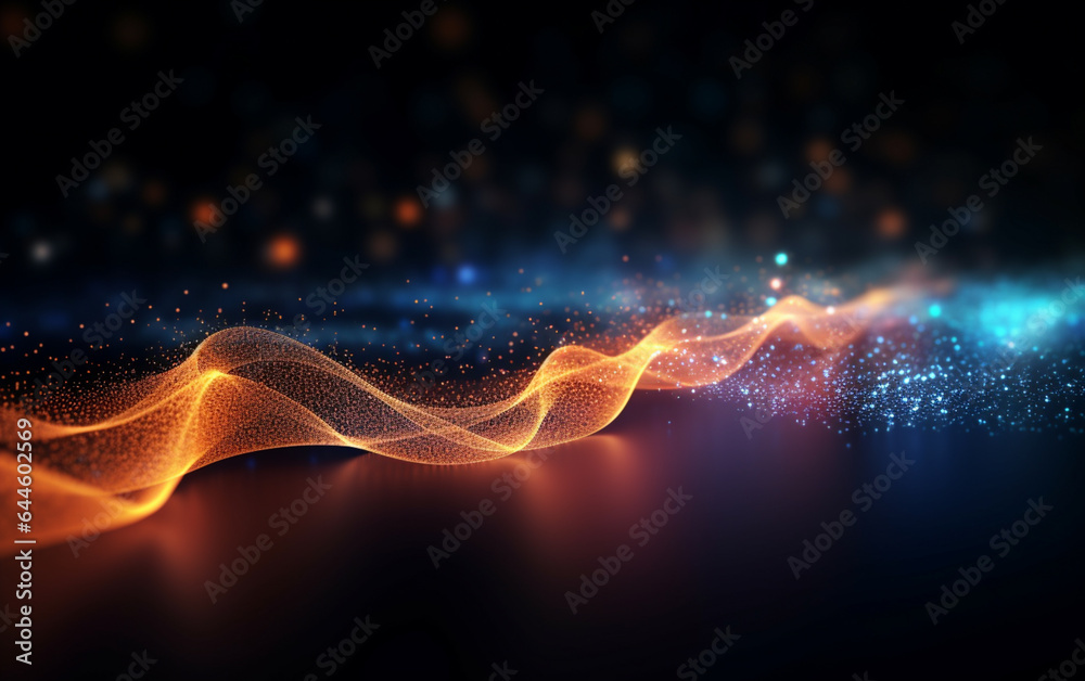 Fototapeta premium abstract technology Background, abstract technology particle