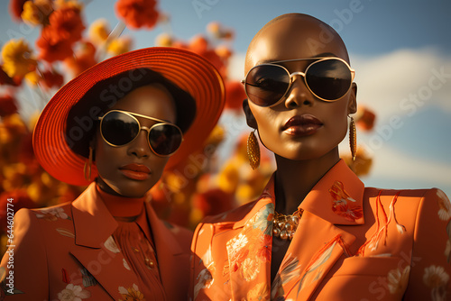 Sunset Serenity: Embracing Baldness in '70s Chic