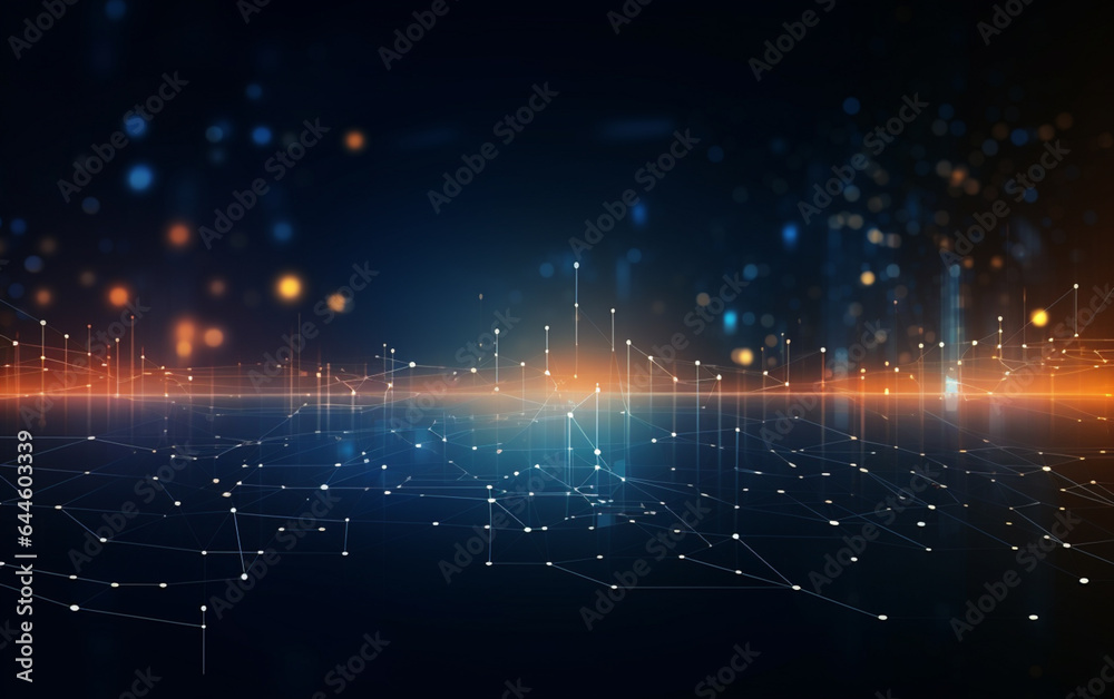 Obraz premium abstract technology Background, abstract technology particle
