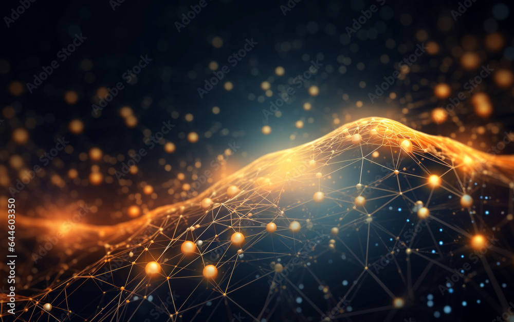 Obraz premium abstract technology Background, abstract technology particle