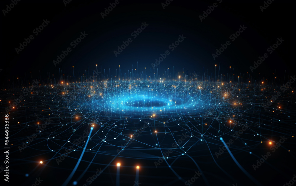 Obraz premium abstract technology Background, abstract technology particle