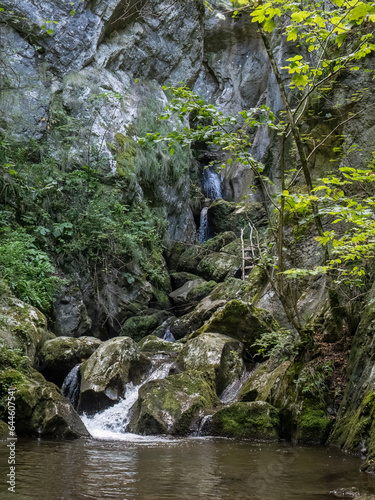 Waterfall on Cerna valley , in Caras Severin county, near Cerna Sat. 