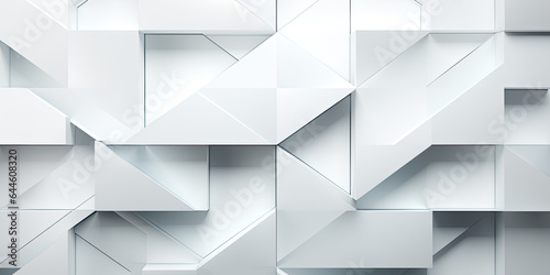 Fototapeta Naklejka Na Ścianę i Meble -  Abstract 3d background, grey geometric shapes texture