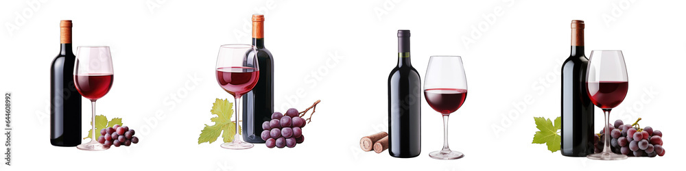 Red Wine clipart collection, vector, icons isolated on transparent background Red Wine clipart collection, vector, icons isolated on transparent background