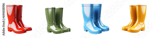 Rain Boots clipart collection, vector, icons isolated on transparent background photo