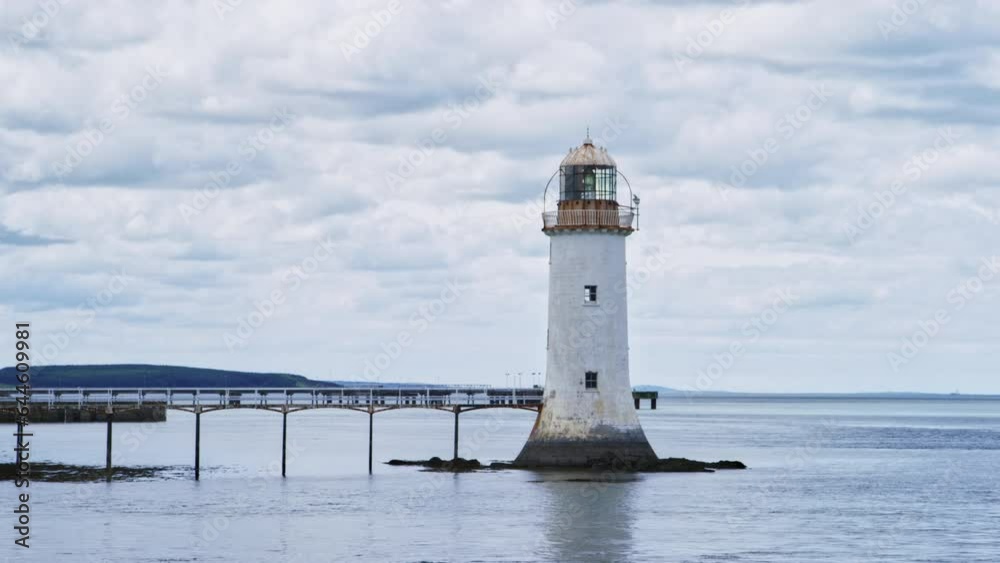 Lighthouse on river in Ireland