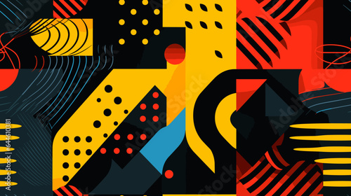 Techno Abstract Vector Pattern Design