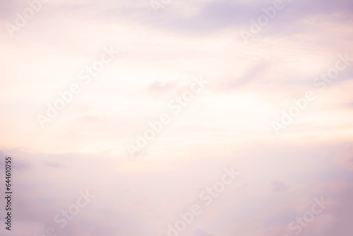 gray Blurry sky background with light pink clouds