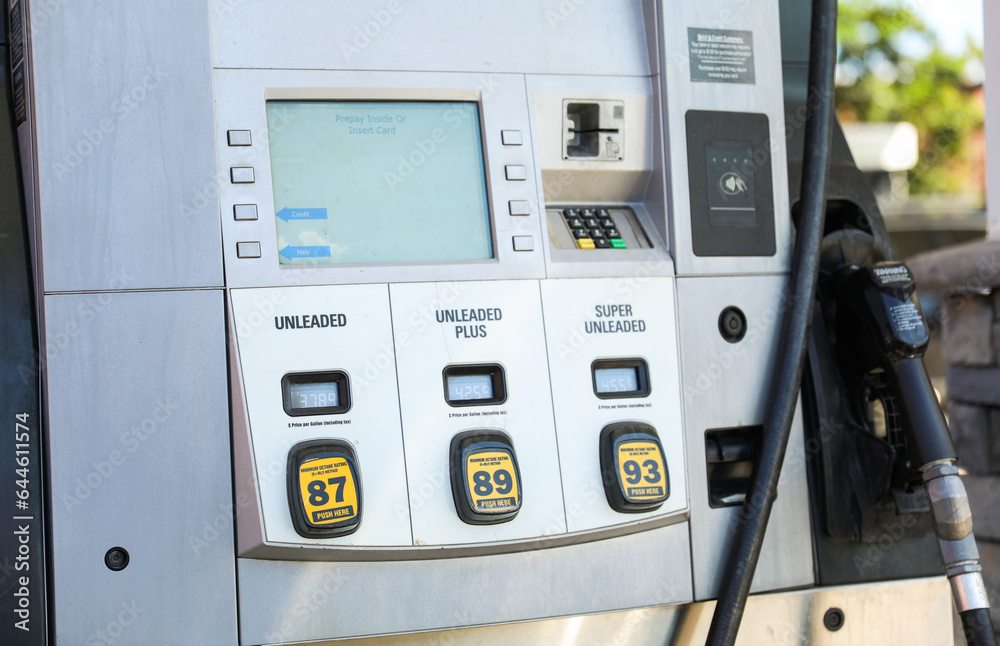 gas station with rising gas pump prices symbolizes the economic impact of inflation, oil industry challenges, and our dependence on fossil fuels. It's a snapshot of energy's cost gas station with rising gas pump prices symbolizes the economic impact of inflation, oil industry challenges, and our dependence on fossil fuels. It's a snapshot of energy's cost