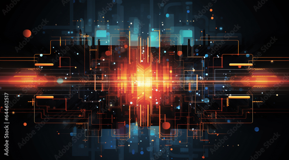 Fototapeta premium abstract technology communication concept background