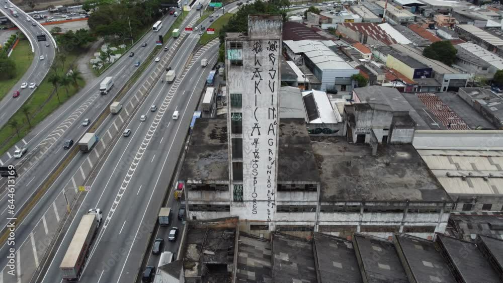aerial view of the Presidente Dutra highway aerial view of the Presidente Dutra highway
