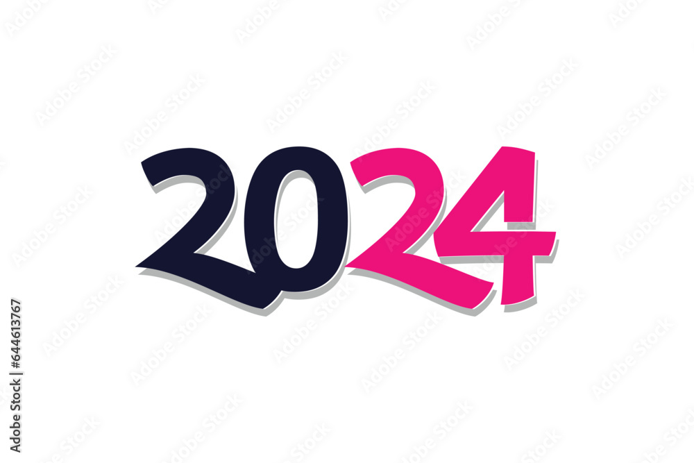 2024 logo design element vector with creative concept