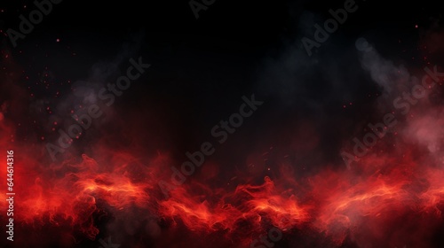 Fotografiet Background with fire sparks, embers and smoke